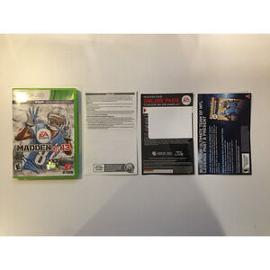 Madden NFL 13 (Xbox 360, 2012) NFL Football - Box & Inserts Only, No Game Disc